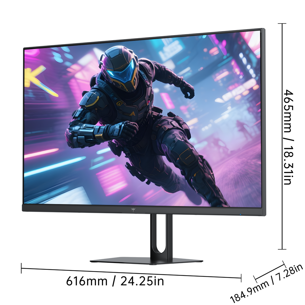 Rear — dual 2W speakers and I/O ports