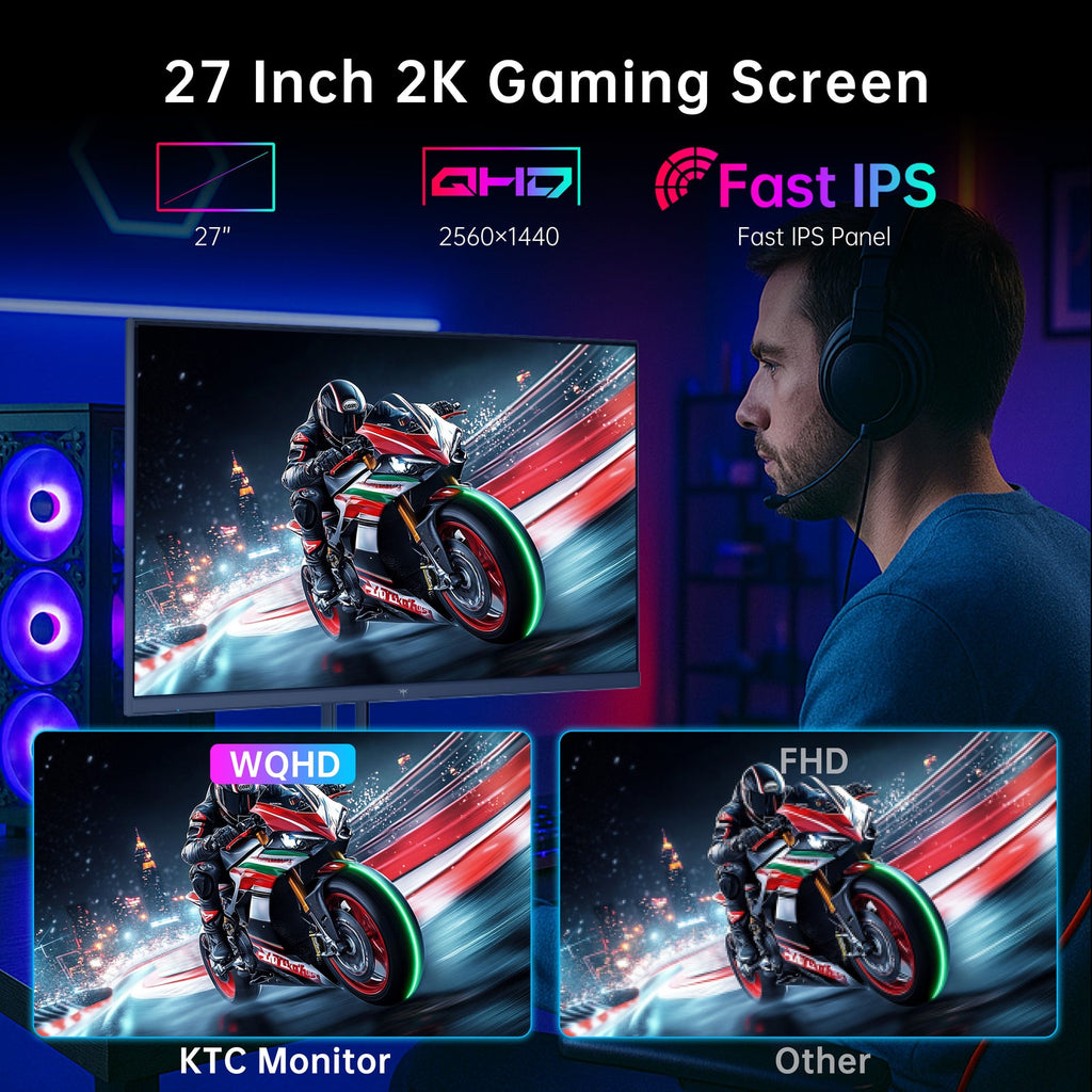 27 inch 2K QHD gaming screen